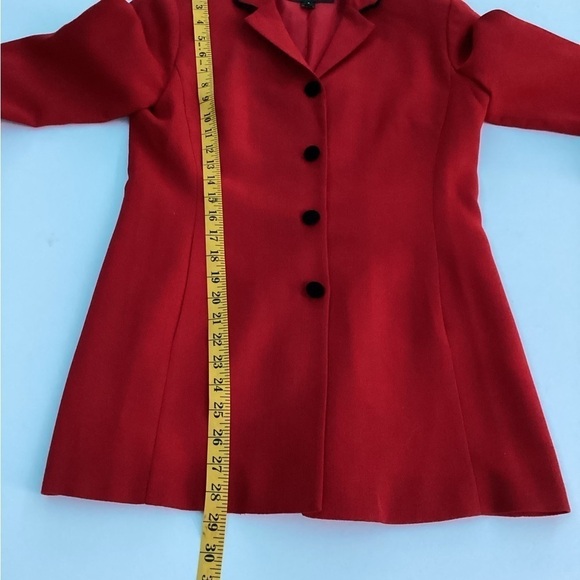 Donna Ricco Red  women’s Coat / Blazer Size 4 - Picture 7 of 12
